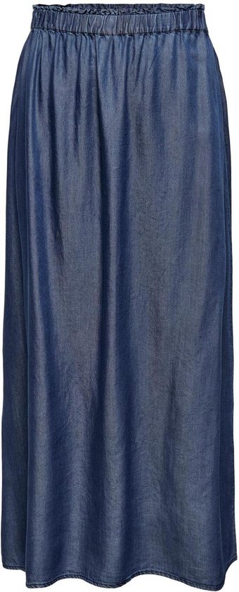 Only Rok Onlpema Venedig Long Skirt Dnm Qyt 15250371 Dark Blue Denim Dames Maat - S