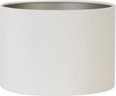 Light & Living Cilinder Lampenkap Velours - Wit - Ø40x30cm - Modern