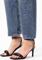 Sacha - Dames - Zwarte sandalen met naaldhak - Maat 41