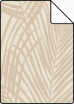 Proefstaal ESTAhome behangpapier palmbladeren lichtbeige - 139430 - 26,5 x 21 cm