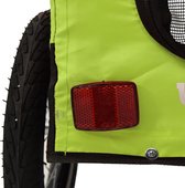 vidaXL - Hondenfietstrailer - oxford - stof - en - ijzer - groen - en - zwart