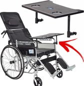Allernieuwste.nl® Rolstoeltafel - Eettafel voor rolstoel - ABS Invalidenwagen Opzet Tafel - Zwart 30 x 52 cm