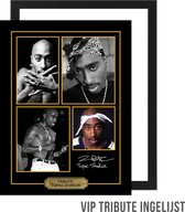 Allernieuwste Canvas Schilderij VIP Tribute TUPAC SHAKUR 2PAC Rapper - Memorabilia INGELIJST - 30 x 40 cm