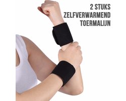 Allernieuwste 2 STUKS Orthopedische Toermalijn Infrarood Magnetische Massage Zelfverwarmend - Polsen - Polsklachten Brace - Artritis - Gewrichtspijn - Spierpijn - Hyperplasie