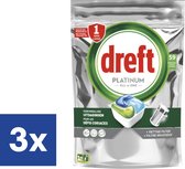 Dreft Platinum All in One Vaatwastabletten Original - 3 x 59 tabs