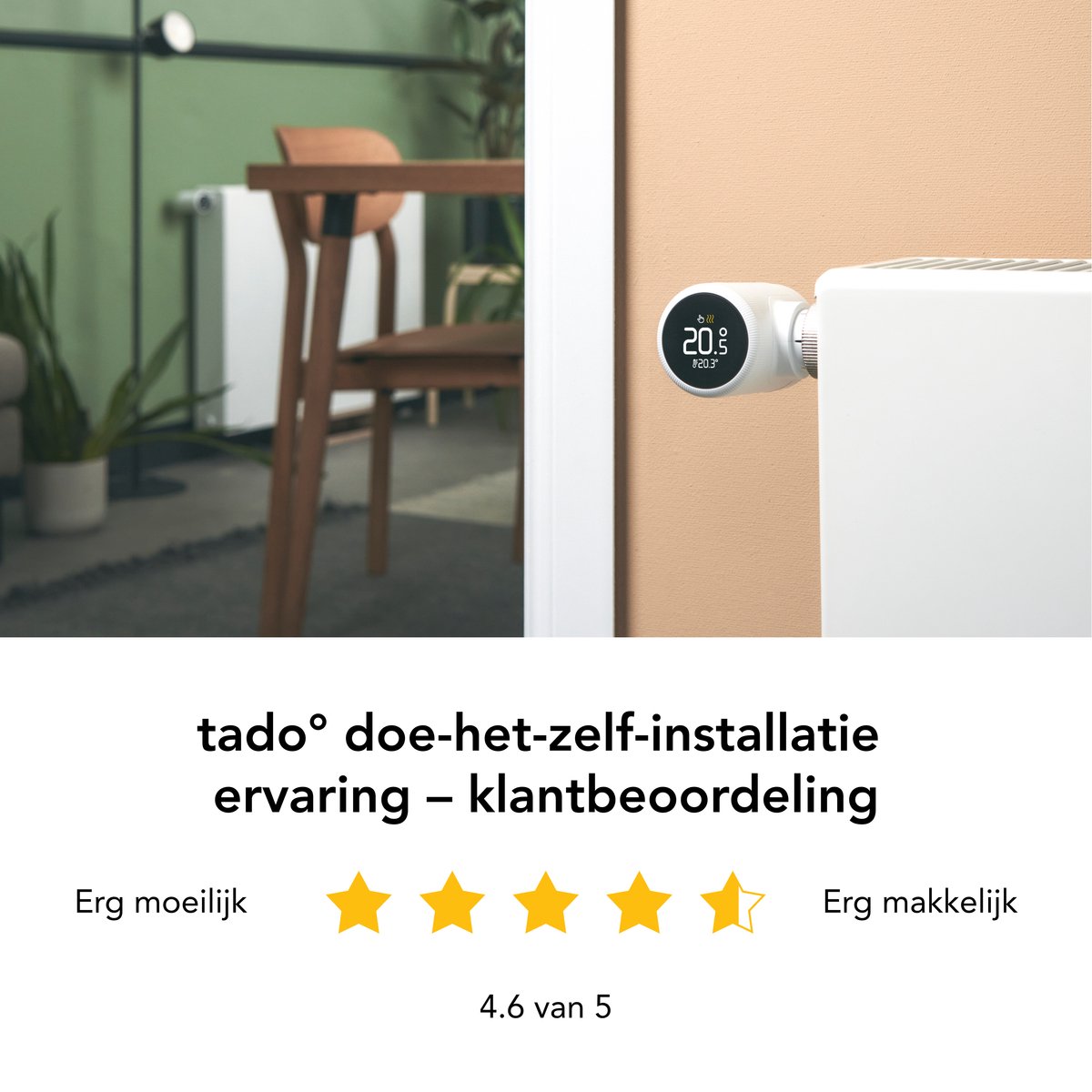 tado° Slimme Radiatorknop X – Uitbreidingset 1 Stuk – Slimme Thermostaatknop – Werkt met Google Home, Alexa & Apple HomeKit - Draadloos thumbnail 7