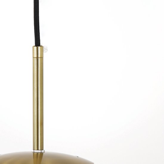 Light & Living Suspension Magdala - Glas Brun - Ø30cm - Moderne - Suspensions Salle à manger, Chambre, Salon