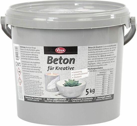 Creatief beton: unieke vormen maken met 1 kg pakket