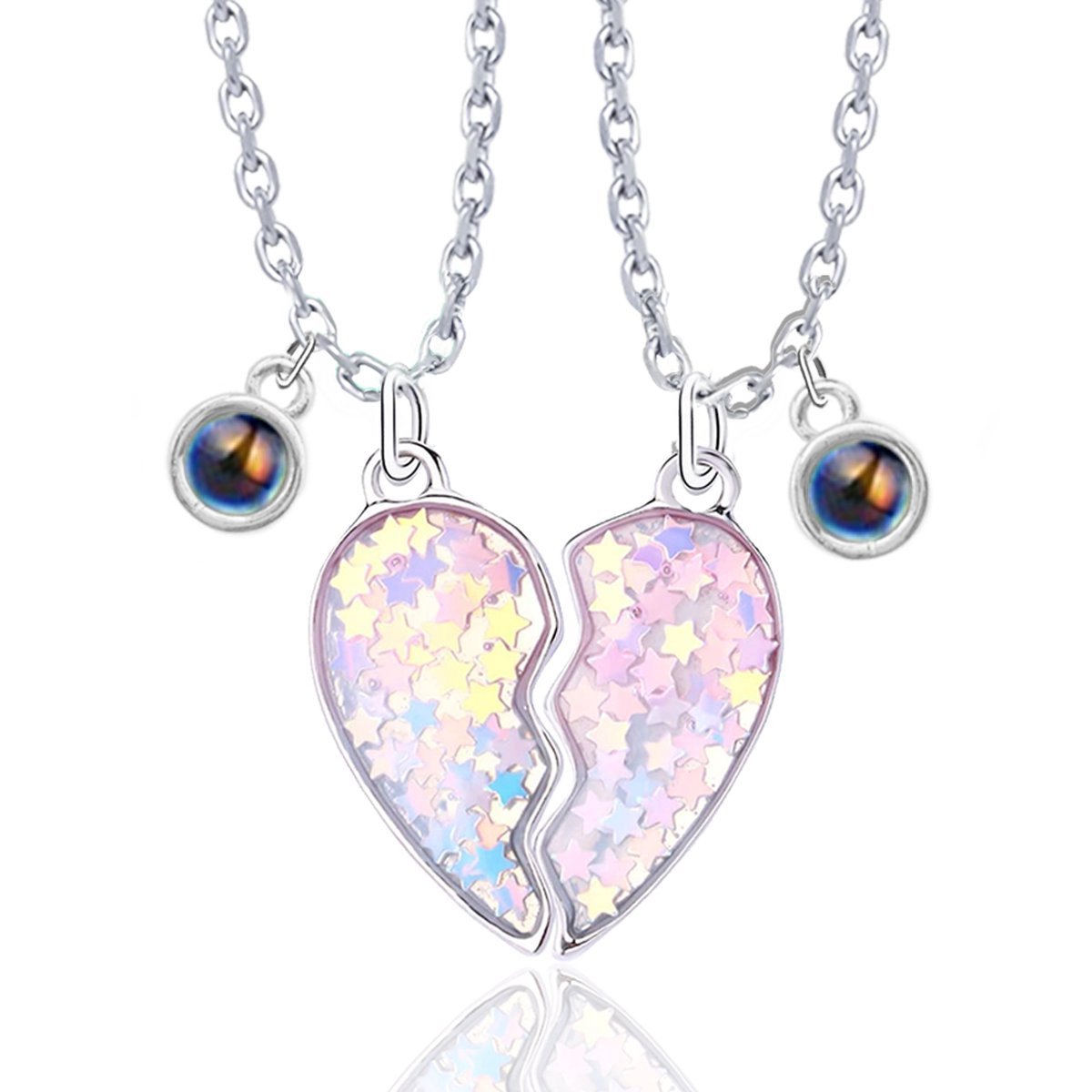 Magnetische Paar Kettingen 100 Talen I Love U Proj Zon Maan Hanger Ketting Vrouwen Mannen Liefhebbers Magneet Valentijn Cadeaus Magnetische Paar Kettingen 100 Talen I Love U Proj Zon Maan Hanger Ketting Vrouwen Mannen Liefhebbers Magneet Valentijn Cadeaus
