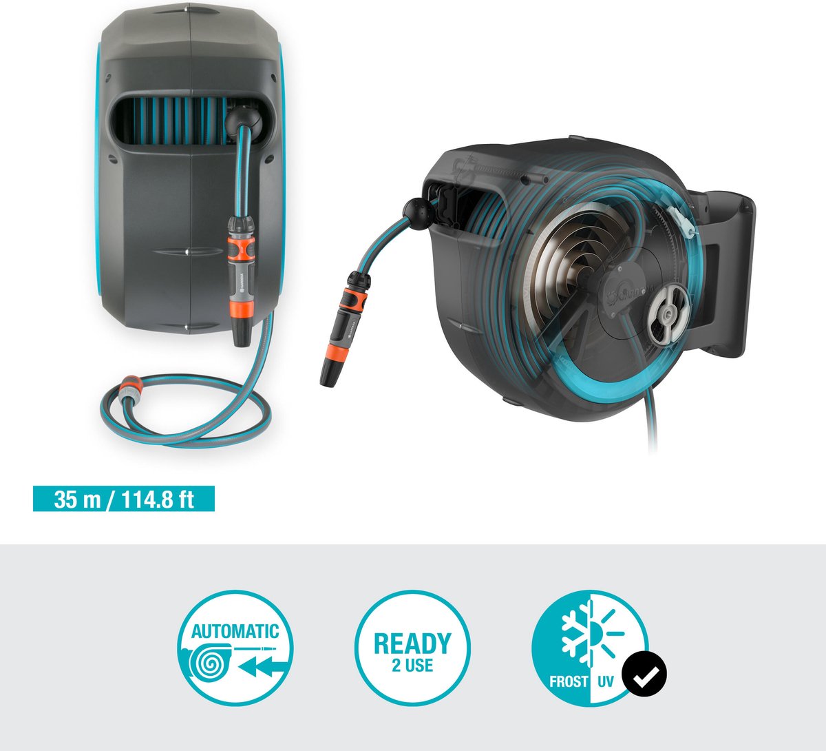 GARDENA RollUp XL Wandslangenbox - 35 Meter - Ø 13 mm – foto 8