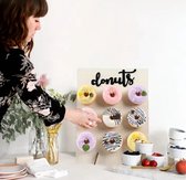 Luxe DIY donutwand - Herbruikbare donutwand - Donut display - Feestdecoratie - Sweet table decoratie - Feestdecoratie - Donut muur - Donut stand - Feest accessoires - Donut houder - Feest ideeën