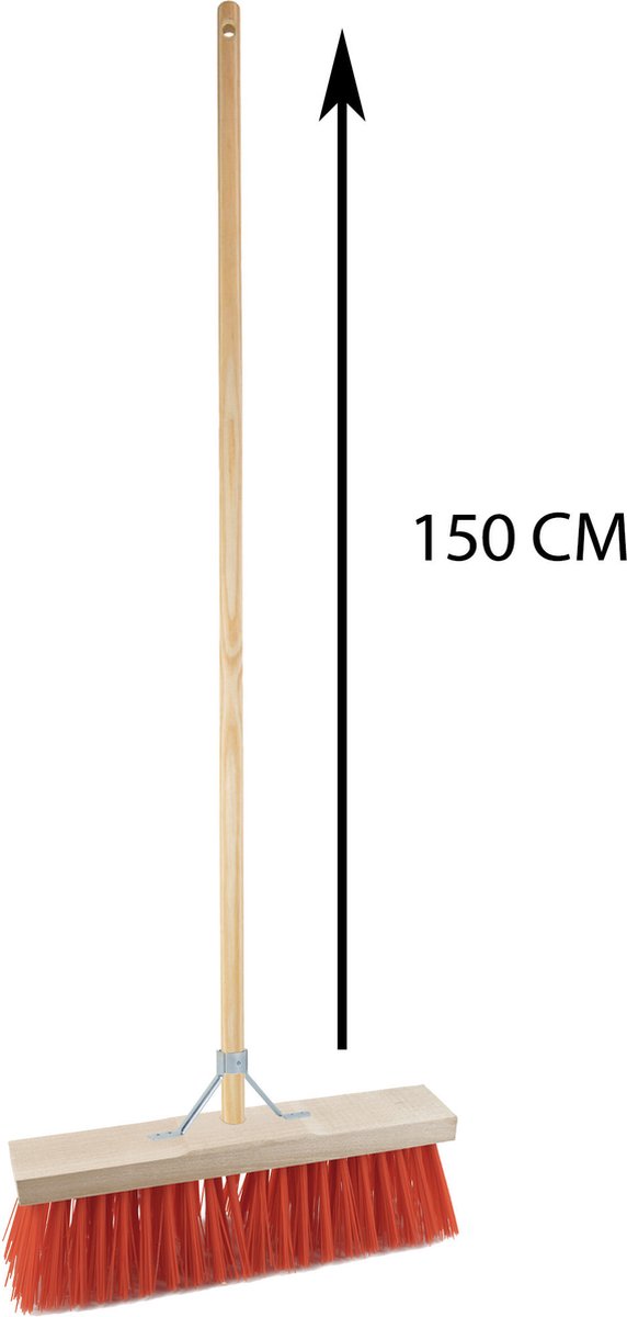 Sorex Bezem buiten - 32 cm - steel 150 cm - incl. stokhouder - harde bezem - straatbezem van Sorex — afbeelding 5