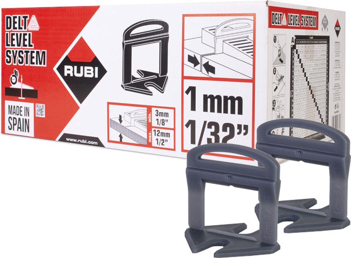 Rubi Levelling Clips 1 mm 4800 stuks