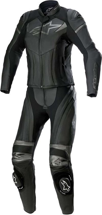 Combinaison en cuir Alpinestars Stella GP Plus 2 pièces, noir métallisé gris, taille 40 - Taille - Combinaison de course