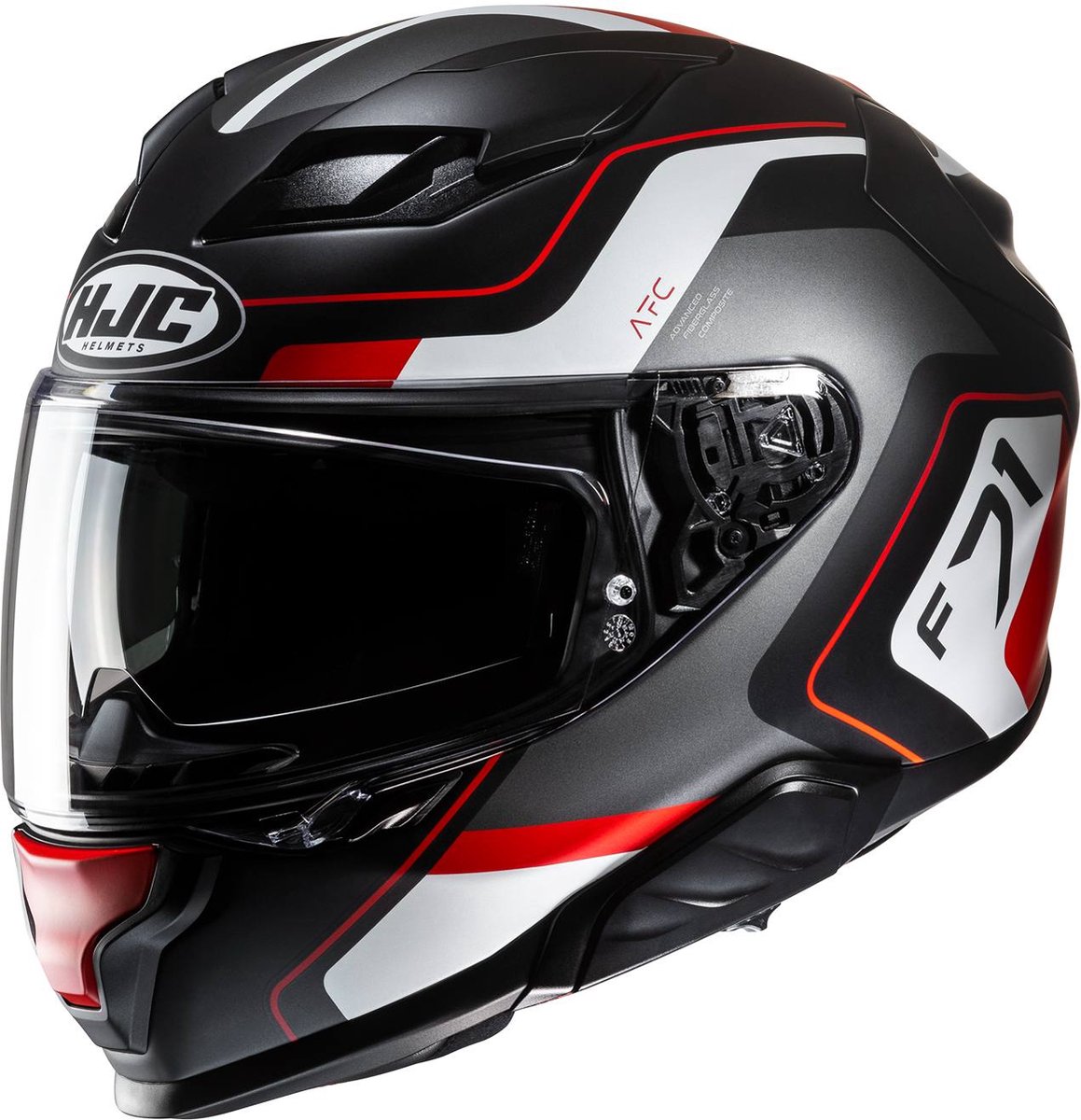 HJC F71 Arcan Black Red L - Maat L - Helm