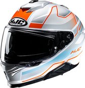 HJC I71 Iorix White Orange L - Maat L - Helm