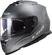 LS2 FF800 Storm Solid Matt Titanium Full Face Helmet 2XL - Maat 2XL - Helm