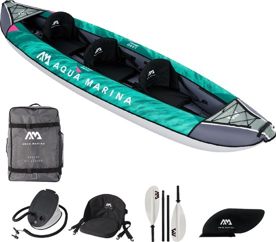 Aqua Marina Laxo 380 opblaasbare kajak voor 2+1 personen
