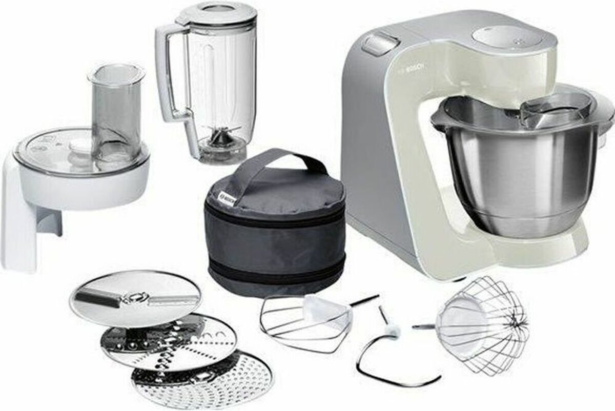 Bol.com Bosch MUM5 - MUM58L20 - Keukenmachine - 1000W - 3,9L - Grijs aanbieding