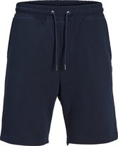 JACK & JONES Bradley Sweat Shorts loose fit - heren joggingbroek kort - blauw - Maat: XS