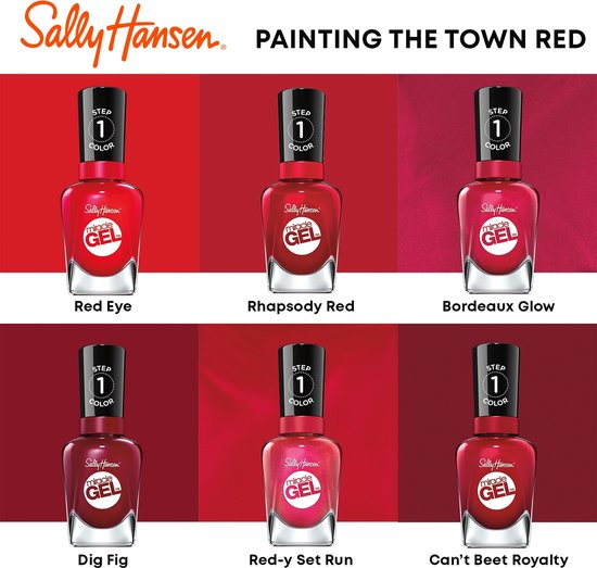 Sally Hansen Miracle Gel Nagellak - 480 Wine Stock