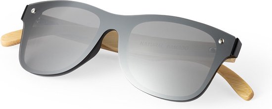 Classic zonnebril - Festival bril - Rave bril - Glasses - Duurzaam - UV400 - Bamboe - Zwart van CLA — afbeelding 4