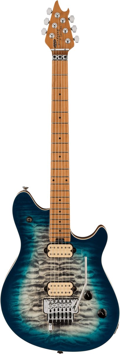 EVH Wolfgang Special QM Baked Maple Indigo Burst - Elektrische gitaar