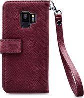 Mobilize Gelly Wallet Zipper Case Samsung Galaxy S9 Case Bordeaux