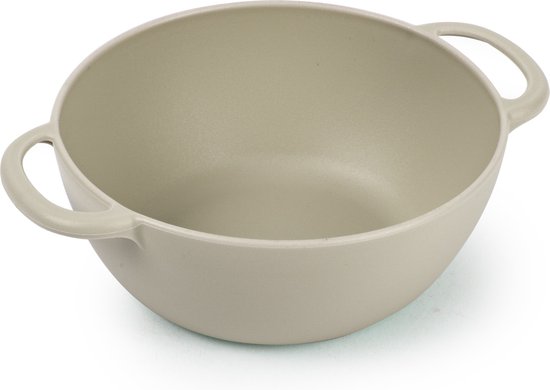 Bols à soupe Plasticforte avec poignées - Campinglife - plastique - D11 x H5 cm - 370 ml - beige - empilable - incassable