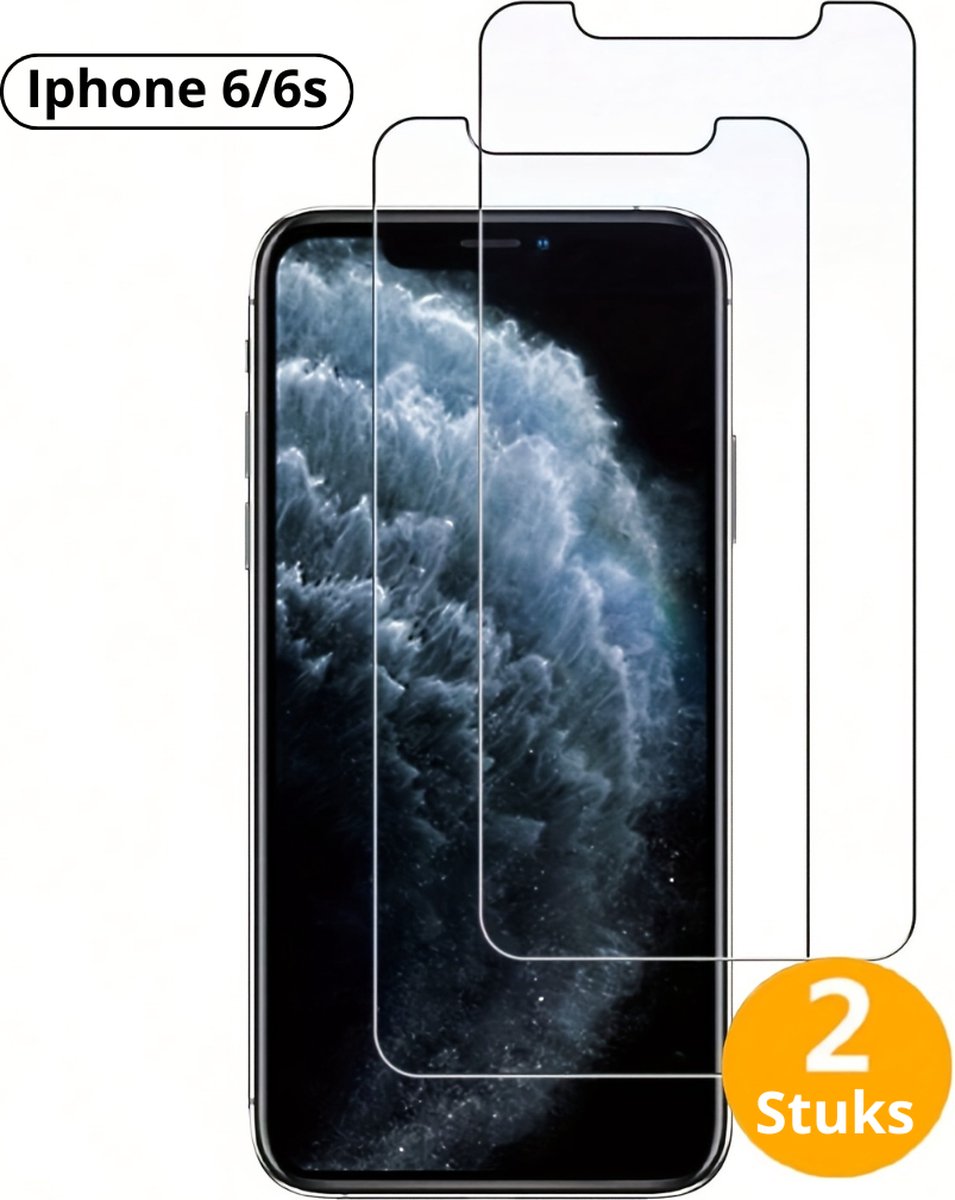 Livano Telefoon Glasplaatje - Beschermglas - Glaasje - Screen Protector - Screenprotector - Extra Sterk - Shockproof - Premium Protection - Geschikt Voor IPhone 6 en iPhone 6s