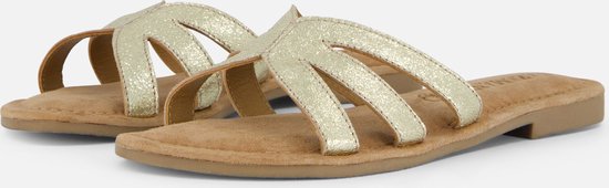 Lazamani Slippers goud Leer - Dames - Maat 42