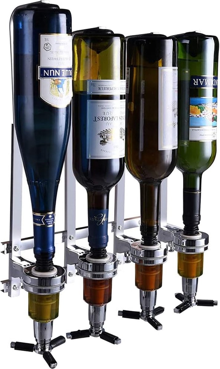 Finether Six Porte-bouteille mural Bar Butler Distributeur de bouteille
