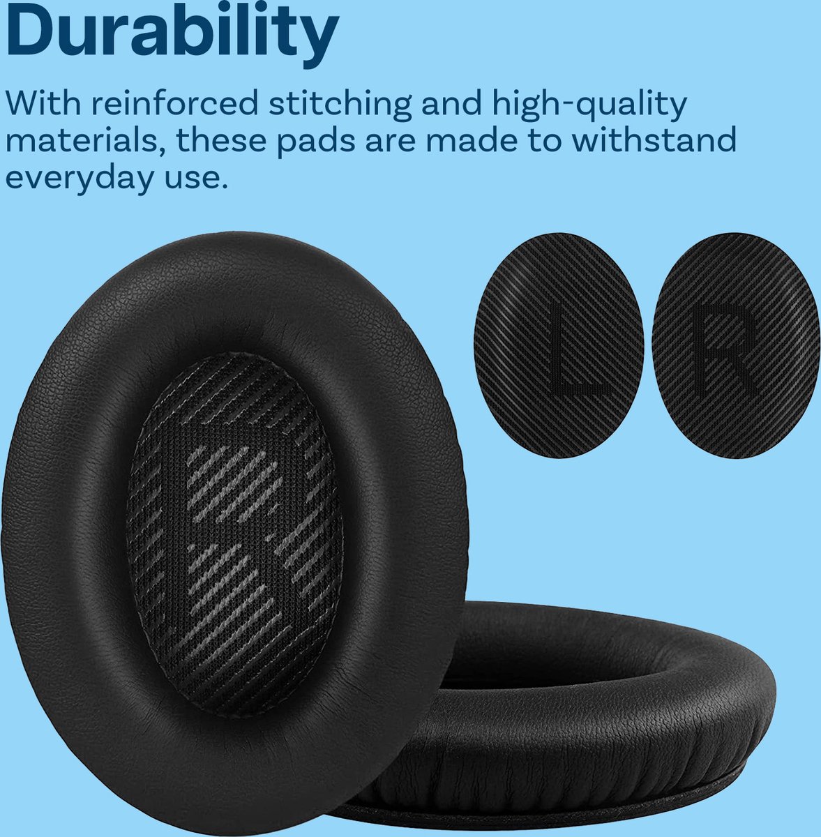 MMOBIEL Oorkussens voor Bose QuietComfort 35 (QC35) / Bose Quiet Comfort 35 II (QC35 II) Over-ear Hoofdtelefoon - Protein PU Koptelefoon Oorkussens - Hoofdtelefoon Earpads thumbnail 5