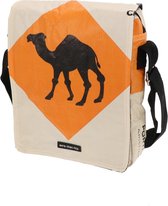 Sac à bandoulière en sacs de ciment recyclés - Kino camel