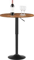 IN-HOMEXL Charco - Bartafel - Statafels - Hout - Bruin - 55 x 55 x 89 cm (LxBxH)