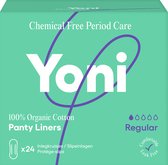 Yoni -  Protège-slips 100% coton bio - Flux modéré - 24 pcs