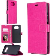 Bookcase Geschikt voor: Xiaomi Poco X3 / X3 Pro - Roze - portemonnee hoesje