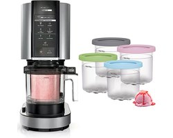 IJsbekers voor Ninja Creami – Ritmi - Ijsmaker – Ijsvormpjes – Milkshake Beker – IJs Maken - Multi Color - NC300EU - Ninja Creami 4 stuks
