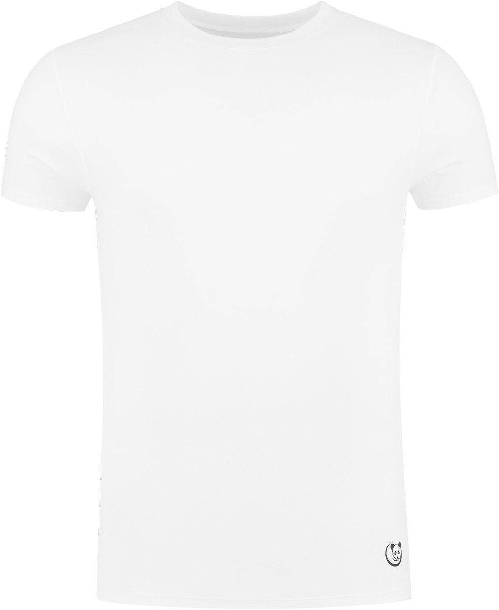 2-pack B.Bocelli Shirt - Heren - ronde hals - korte mouw - wit - maat XXL