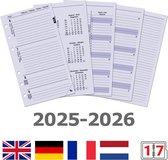 Kalpa 6216-25-26 Personal Ringband Agenda Vulling NL FR DE NL 2025 2026