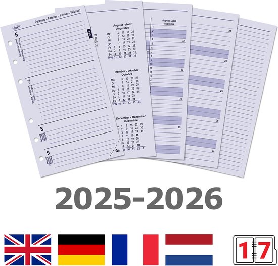 1311-31 Pocket Organizer Sea of Flowers brown including agenda 2025