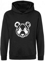 Be Friends Hoodie - Panda - Kinderen - Zwart - Maat 12-13 jaar