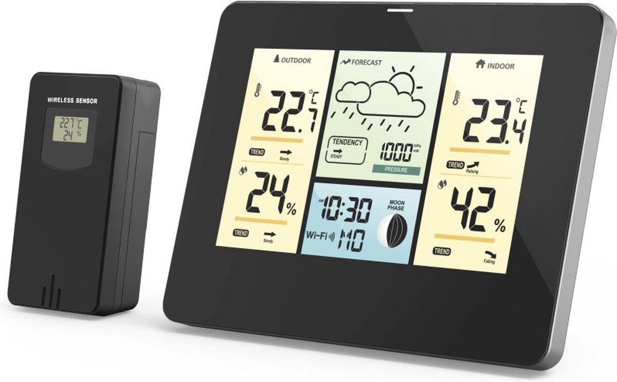 Hama WLAN Weather Station met App en Outdoor Sensor | Weerstations | 4047443464125