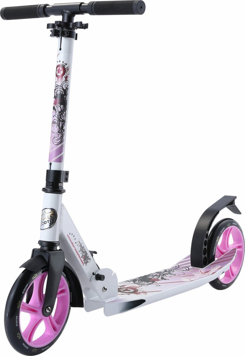 STAR SCOOTER Alu City vouwbaar 205mm Cruising wit / lila