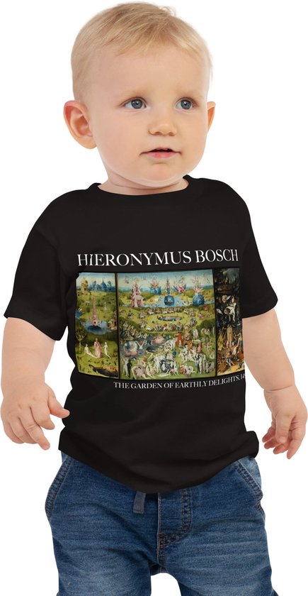 Hieronymus Bosch 'De Tuin der Lusten' ("The Garden of Earthly Delights") Beroemde Schilderij Baby Kleding Meisjes | 100% Katoen | Kunst Baby Kleding Jongens | 18-24m
