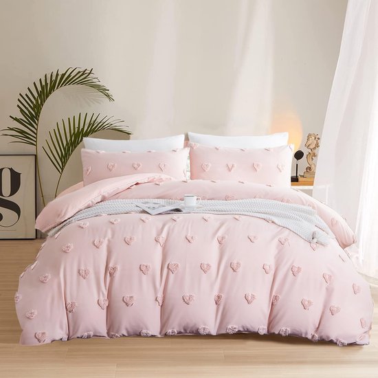 Roze Microvezel Kinder Dekbedovertrekken met ruches Romantische kopen? ✔️ Tot 99% korting