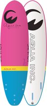 Aqua Inc. AROUNA Softtop Surfboard - 7'0" x 23" - Roze - Tri-Color Design, Ideaal voor Beginners - Inclusief Soft PU Vinnen