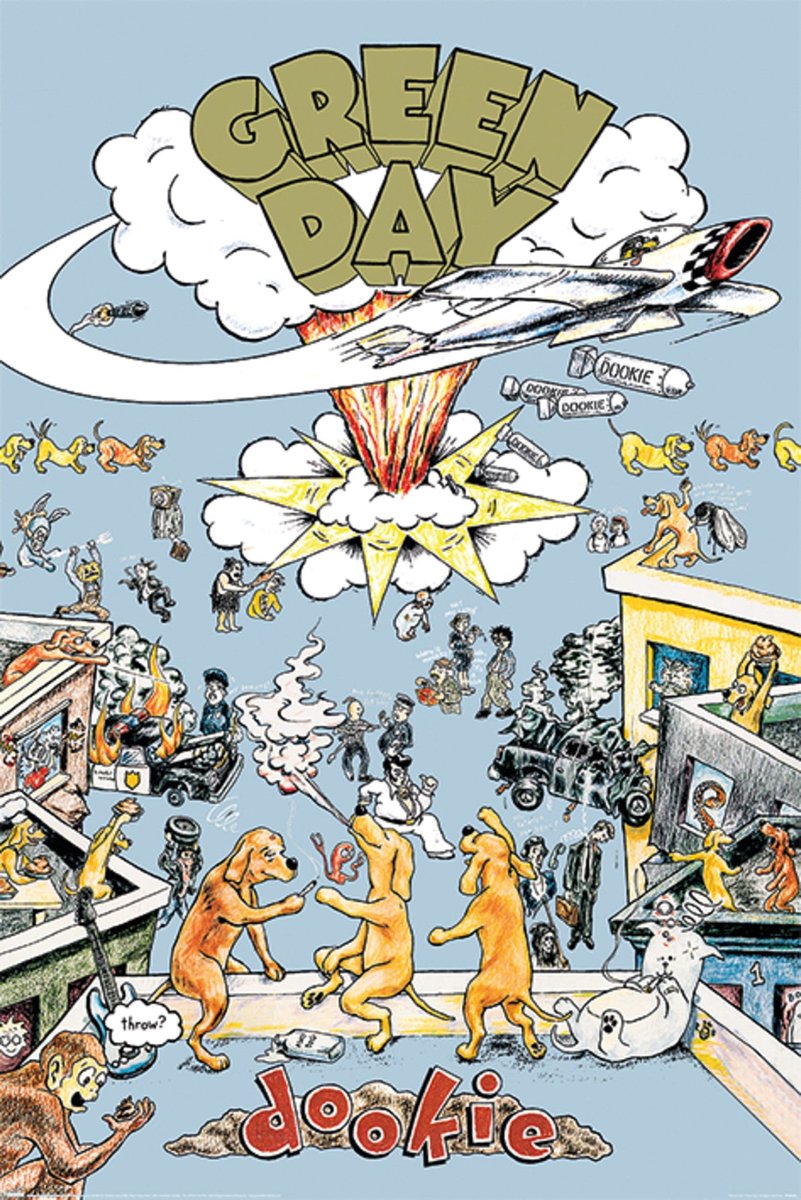 Green Day Dookie Unisex Poster - meerkleurig - Standard