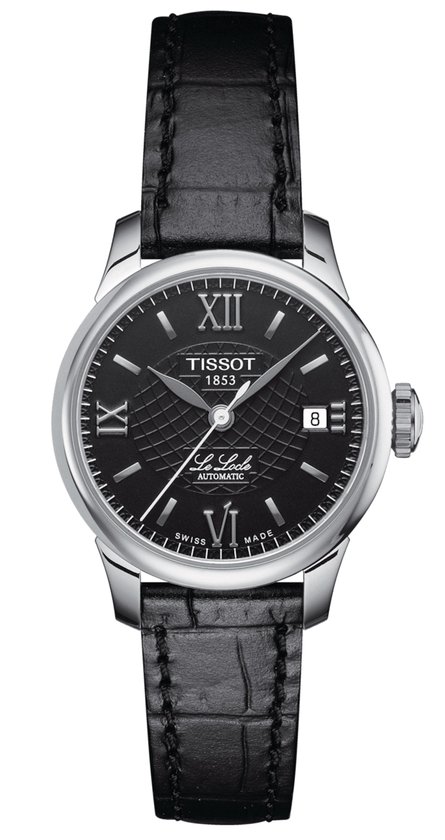 Tissot Le Locle Automatic T41112357 Horloge - Leer - Zwart - Ø 26 mm