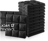 Akoestische Schuimpanelen 2 "X 12" X 12" Geluiddichte Geluidsisolatie Absorberend - 12 Pack acoustic panels